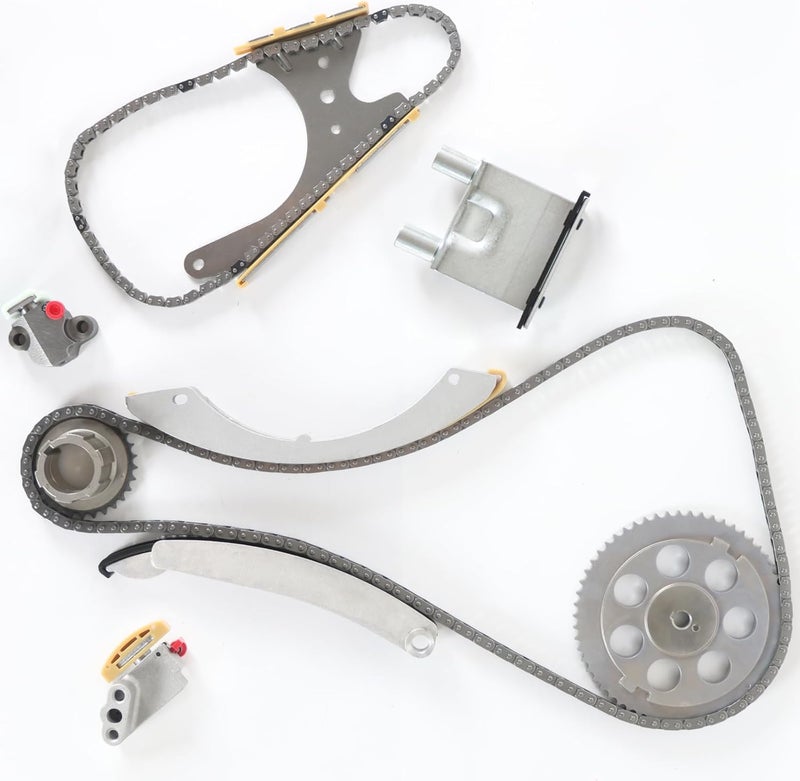 Autodevil Store Timing Chain Kit Fit for Colorado 2007-2011 2.9L 3.7L for Colorado 2004-2006 2.8L 3.5L, for Canyon 07-11 2.9L 3.7L for Canyon 04-06 2.8L 3.5L, 4.2L for Rainier Trailblazer Envoy Bravada 04-08 - Image 1